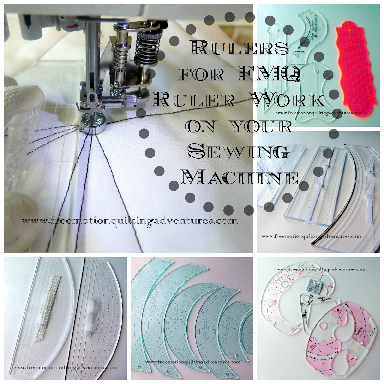 Amy's Free Motion Quilting Adventures: Ruler Work on a Domestic Sewing  Machine: Rulers
